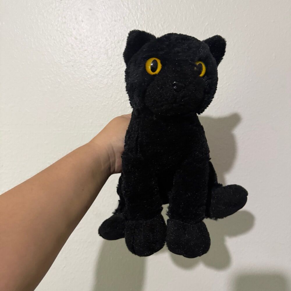 RARE Wild Republic Black Cat Plush Halloween HTF